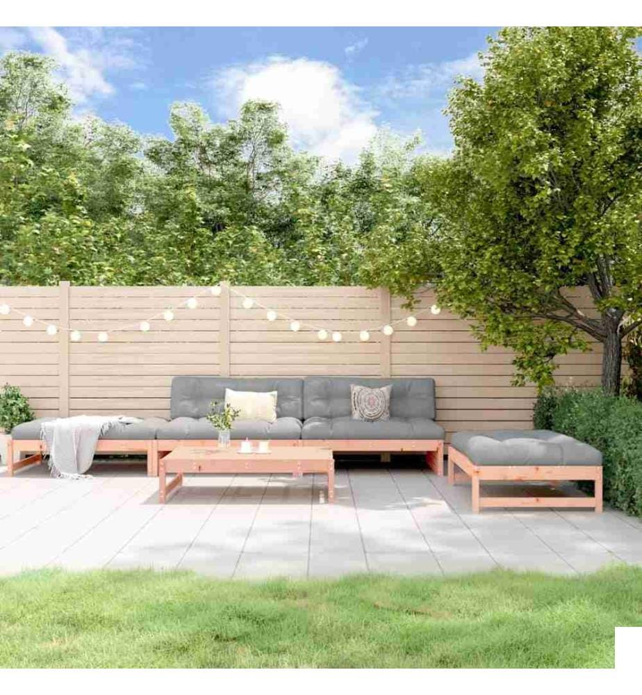Salon de jardin 5 pcs bois massif douglas