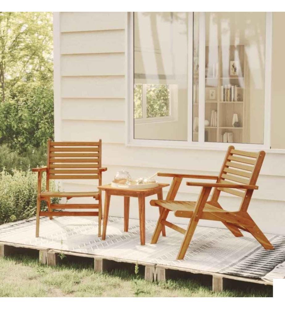 Mobilier de bistro 3 pcs Bois d'acacia solide