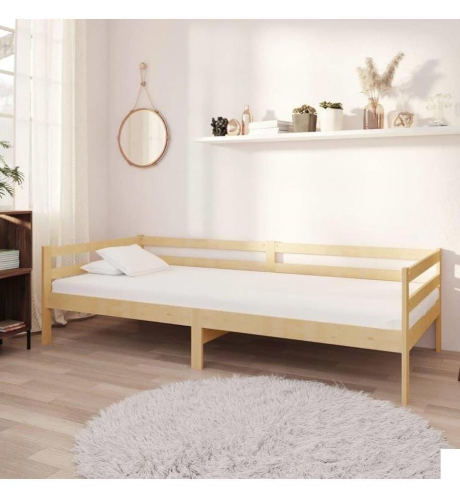 Lit Bois de pin massif 90x200 cm