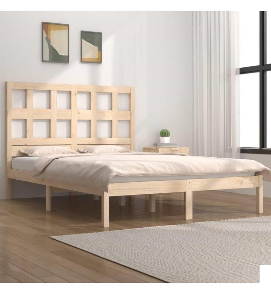 Cadre de lit Bois de pin massif 180x200 cm Super King Size