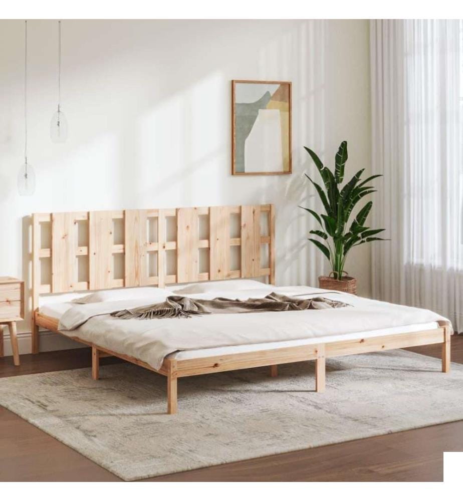 Cadre de lit Bois massif 180x200 cm Super King