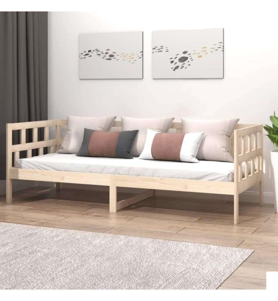 Lit de jour Bois massif de pin 90x190 cm