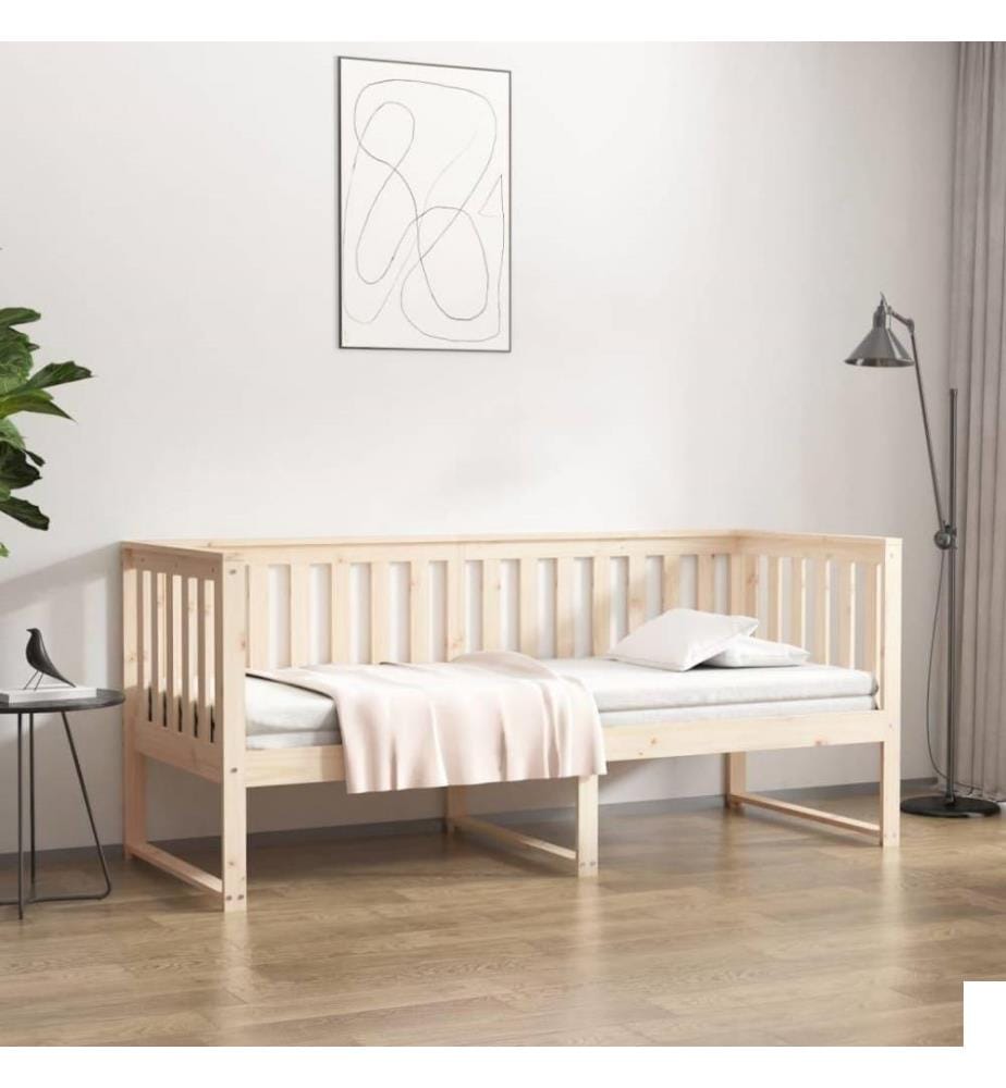 Lit de jour 75x190 cm Bois de pin massif
