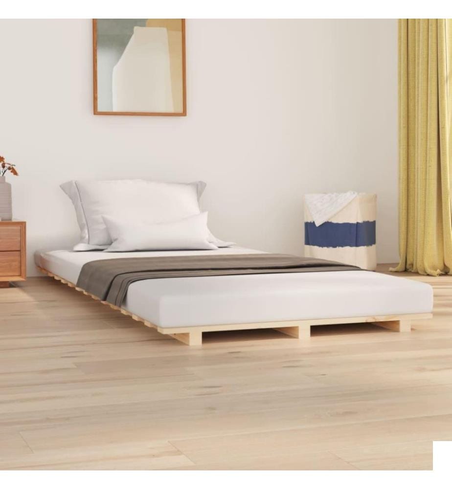 Cadre de lit 90x190 cm Bois de pin massif