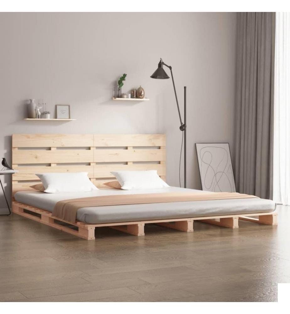 Cadre de lit 120x190 cm Bois pin massif Petit Double