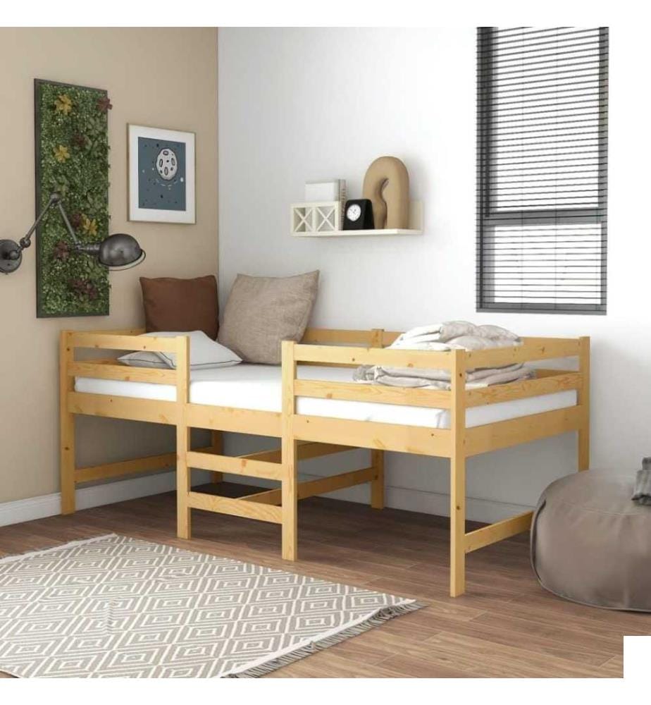 Cadre de lit 90x200 cm Bois de pin massif