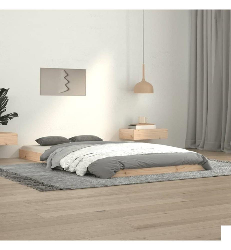 Cadre de lit 100x200 cm bois de pin massif