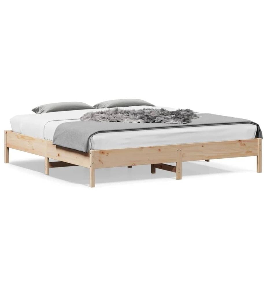 Cadre de lit 180x200 cm bois de pin massif