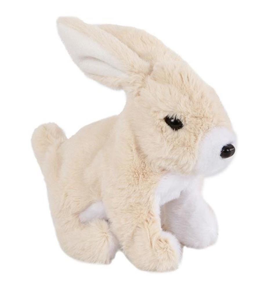 B/O lapin beige 15.5cm, excl. 2x AA piles, diverses fonctions