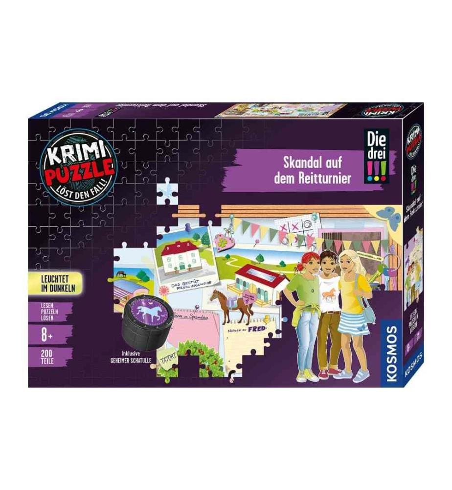 KOSMOS - Puzzle à énigme Die drei!!! - Reitturnier