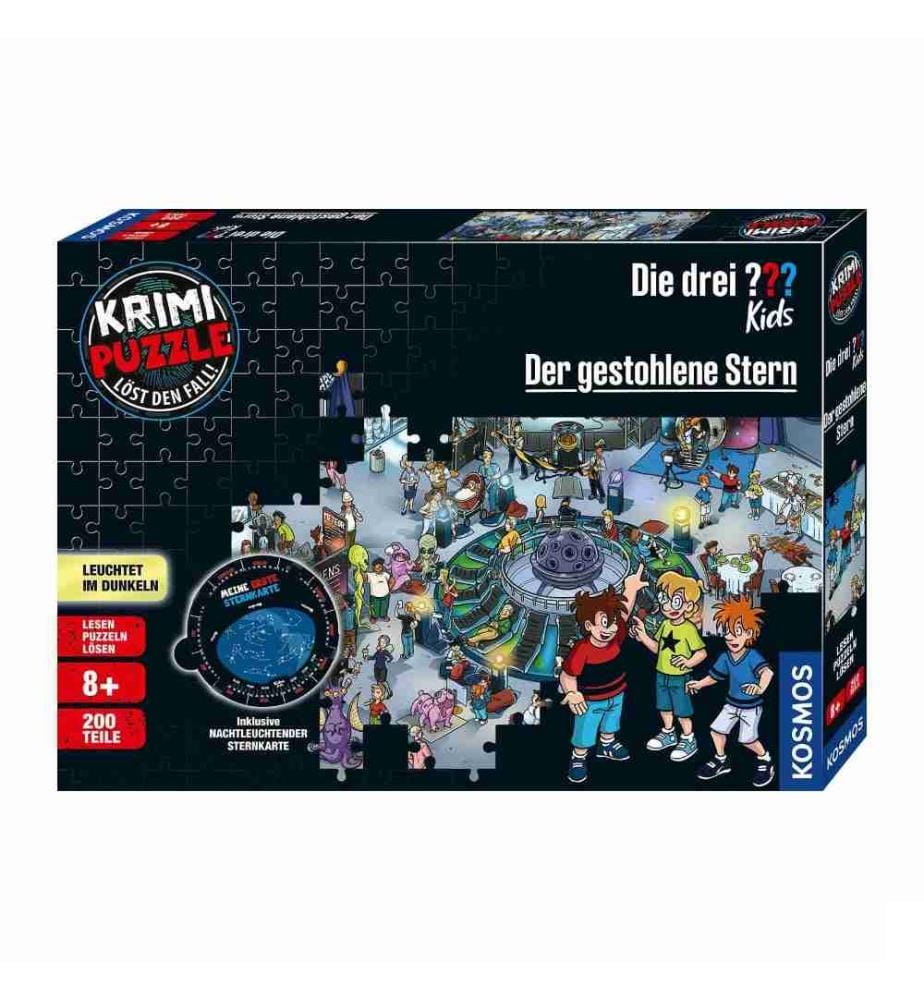 KOSMOS - Puzzle à énigme Die drei??? Kids  Der gestohlene Stern