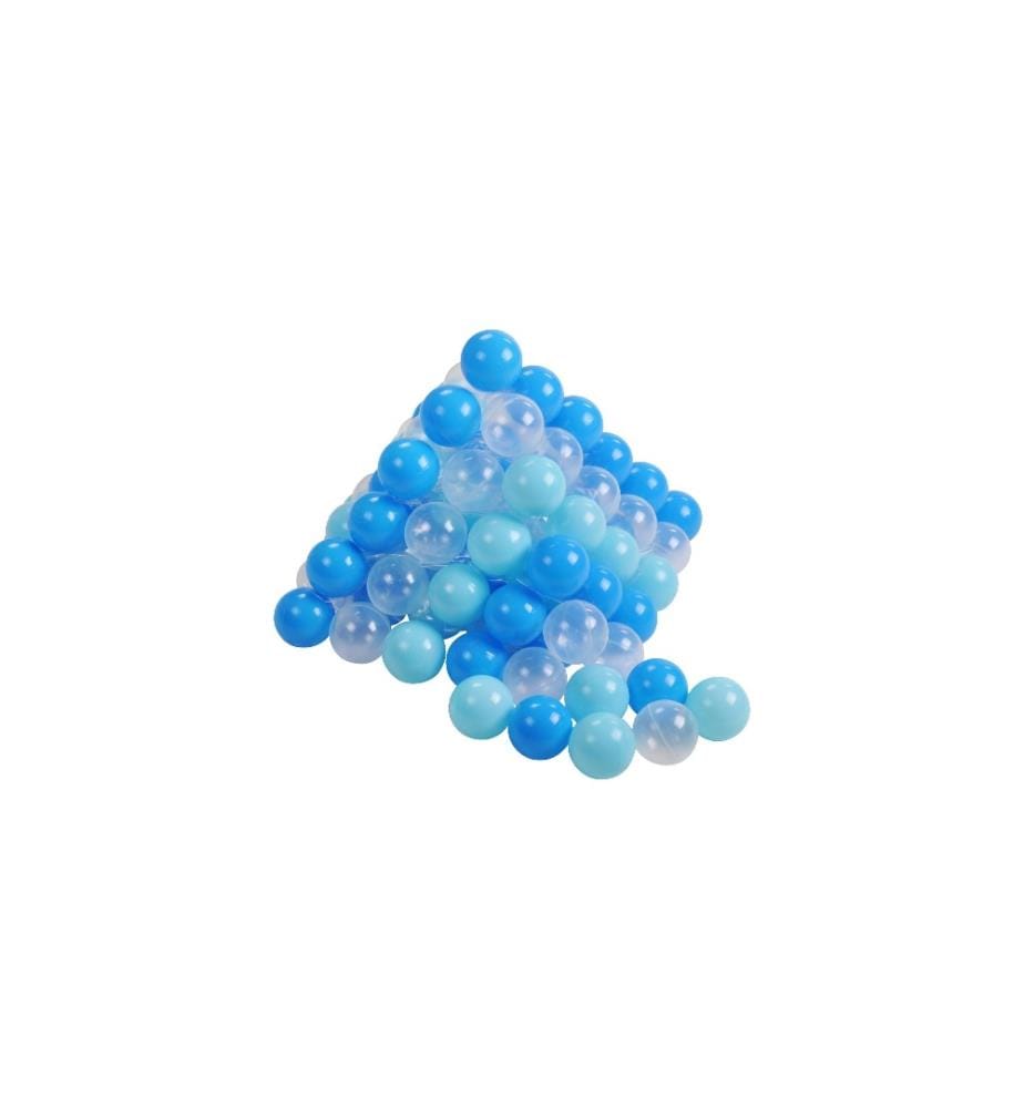 Knorrtoys Balles Bleu clair, Bleu, Transparent 100 pièces