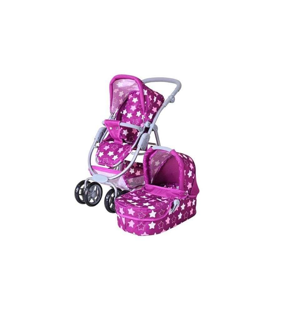 Knorrtoys Poussette pour poupée Coco Star Rose foncé