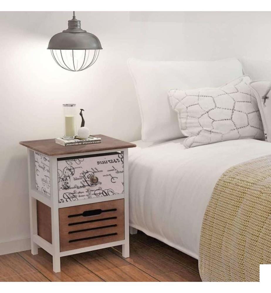 Tables de chevet 2 pcs en bois