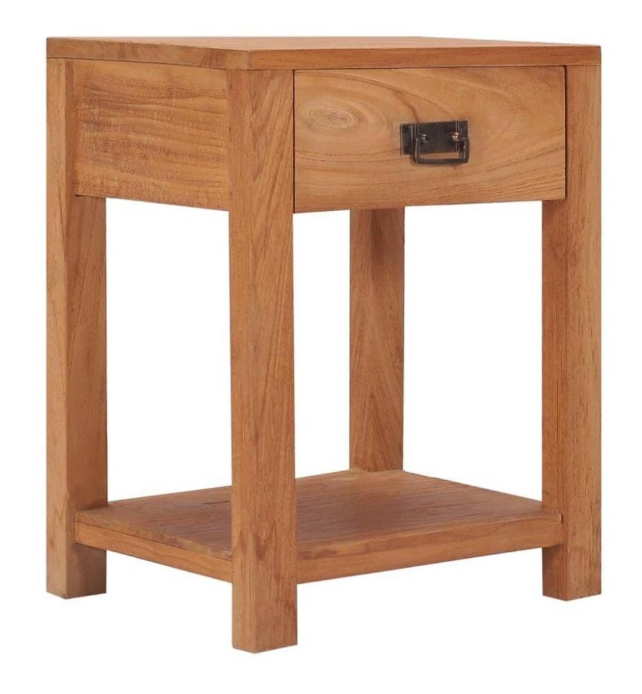 Table de chevet 35x35x50 cm Bois de teck solide