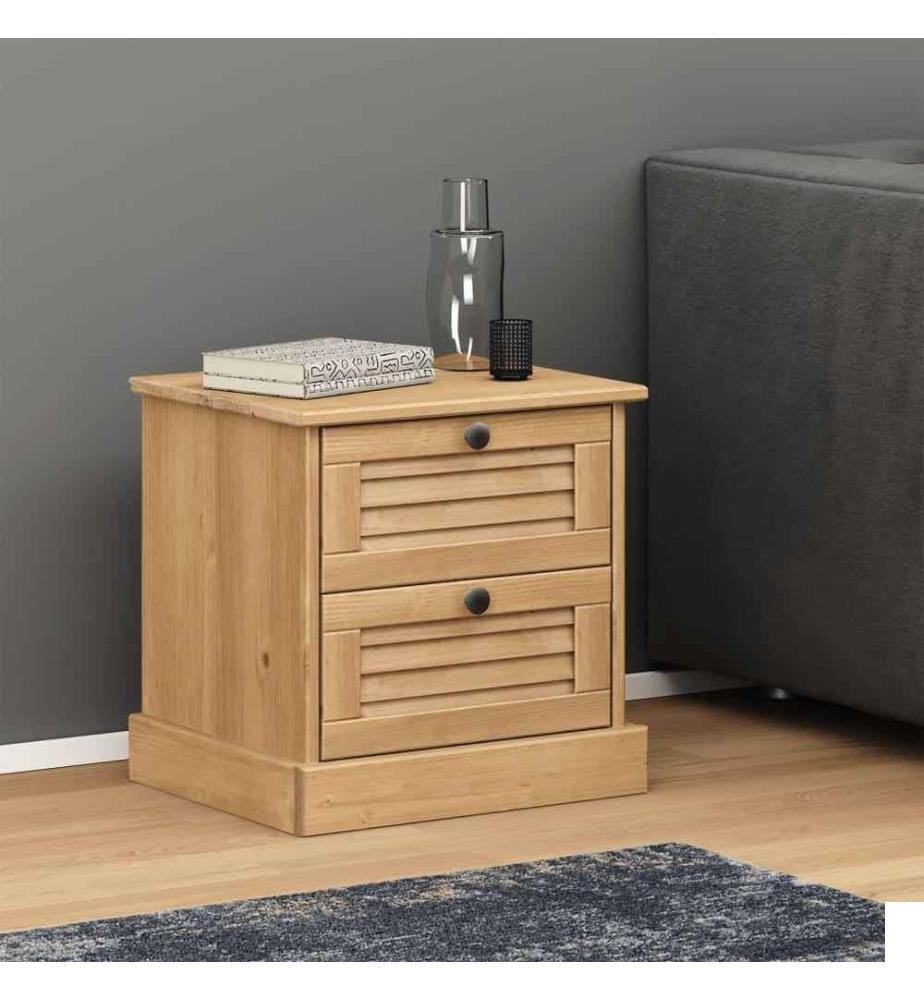 Table de chevet VIGO 42x35x40 cm bois de pin massif