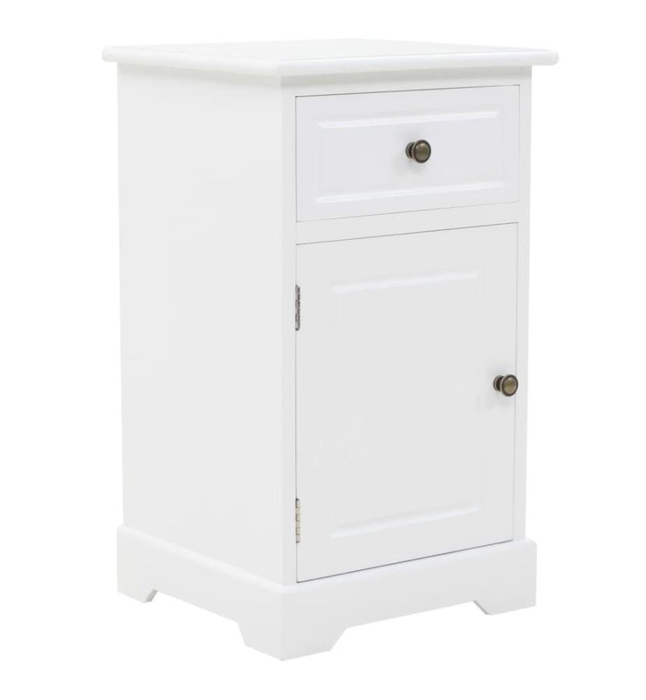 Table de chevet MDF et Bois de pin 35 x 32 x 59 cm