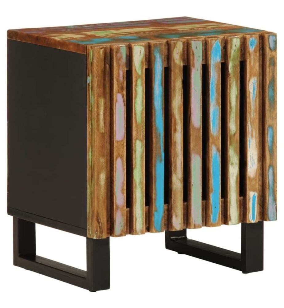 Table de chevet 40x34x46 cm bois massif de récupération