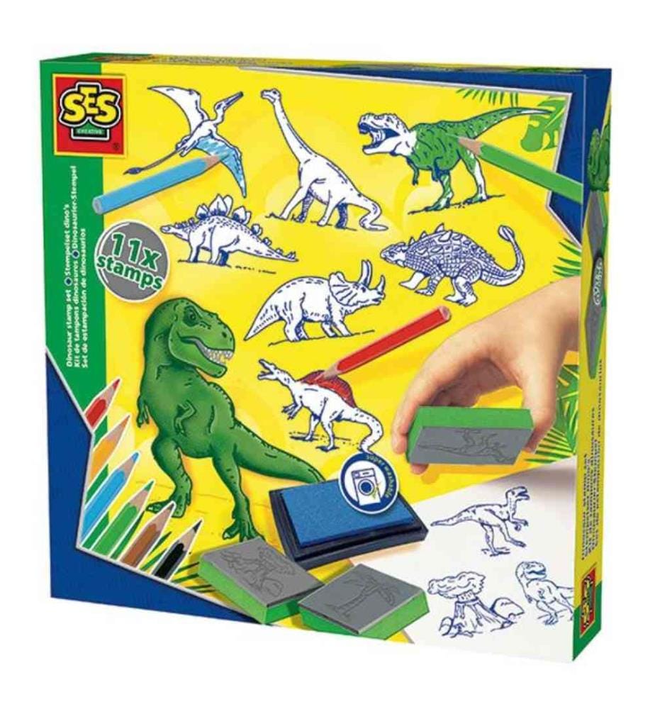 SES - SES Kit de tampons dinosaures