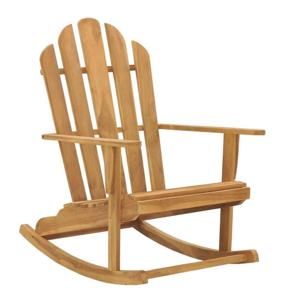 Chaise à bascule Adirondack Bois de teck solide