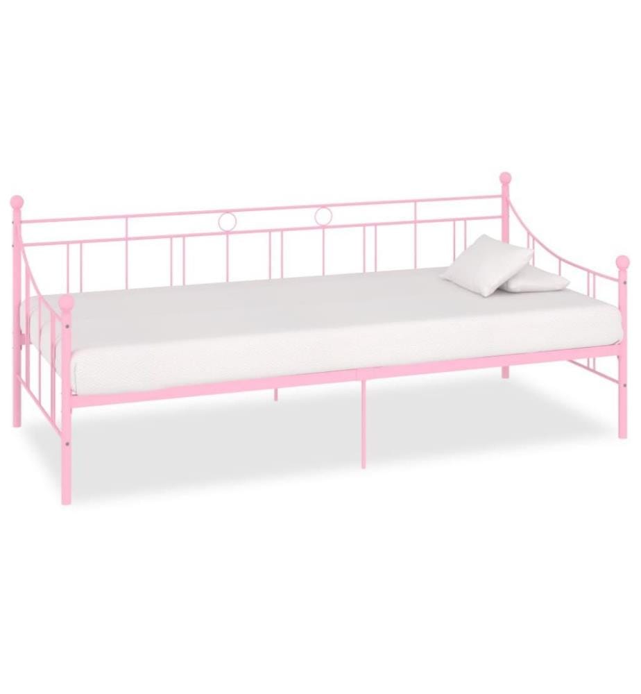 Cadre de lit de repos Rose Métal 90 x 200 cm
