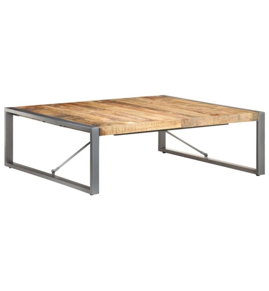 Table basse 120x120x40 cm Bois de manguier brut