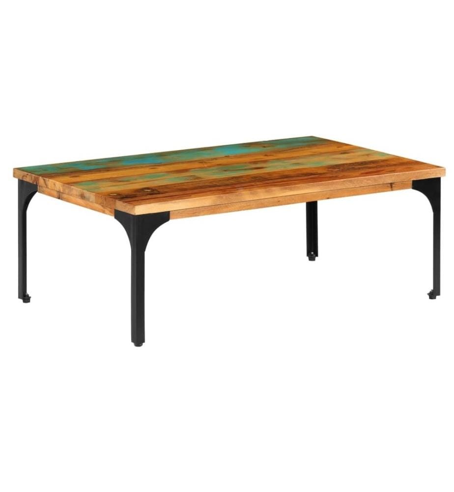 Table basse 100 x 60 x 35 cm Bois de récupération solide