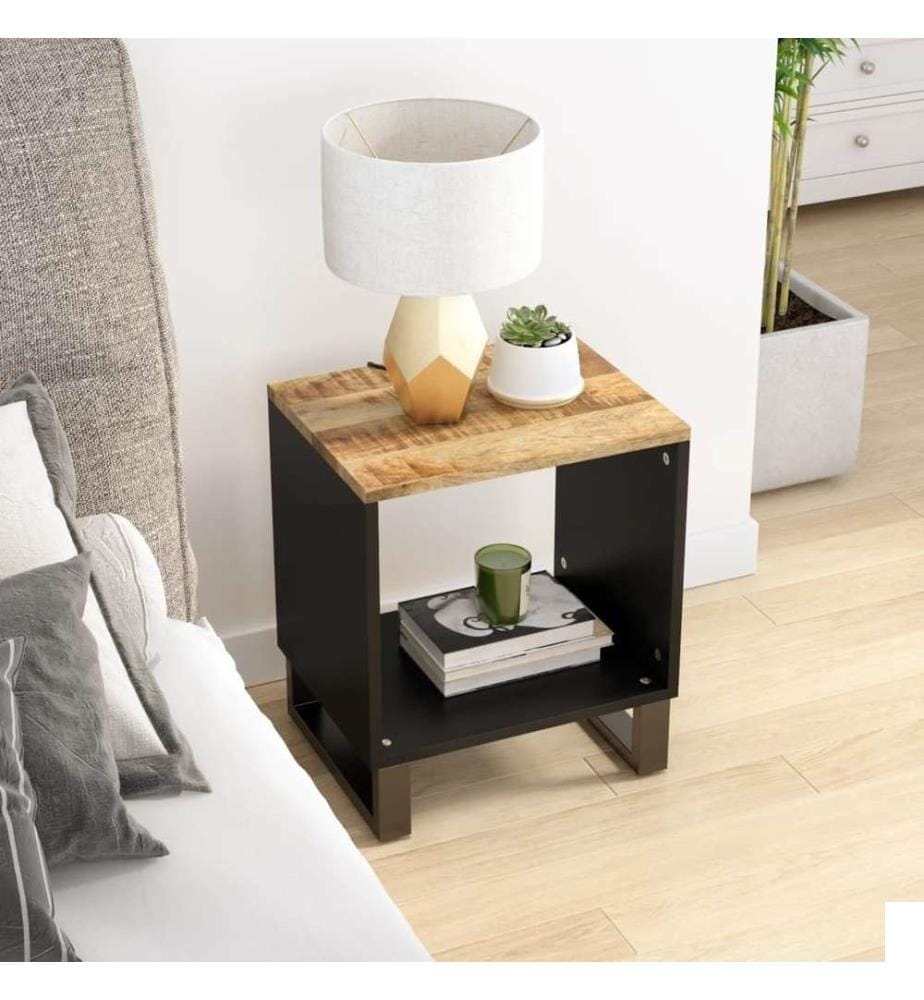 Table basse 40x31x46 cm Bois de manguier solide et d'ingénierie