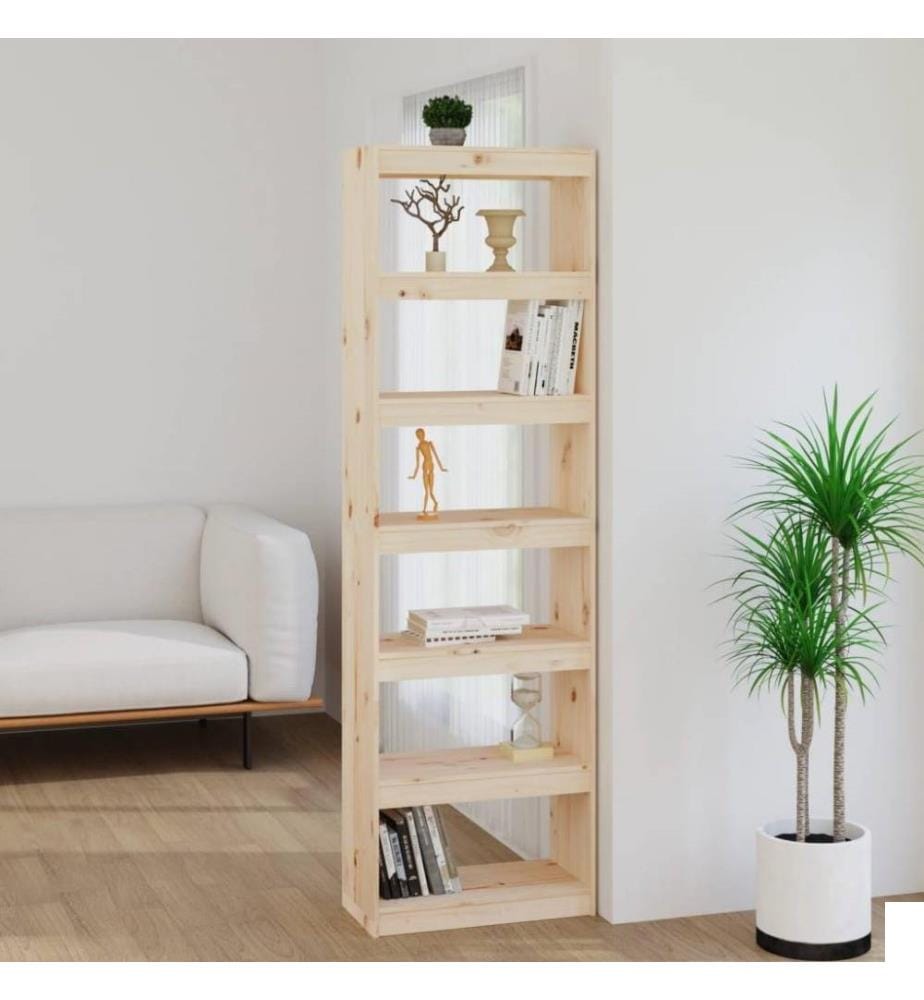 Bibliothèque/Séparateur de pièce 60x30x199,5 cm Bois de pin