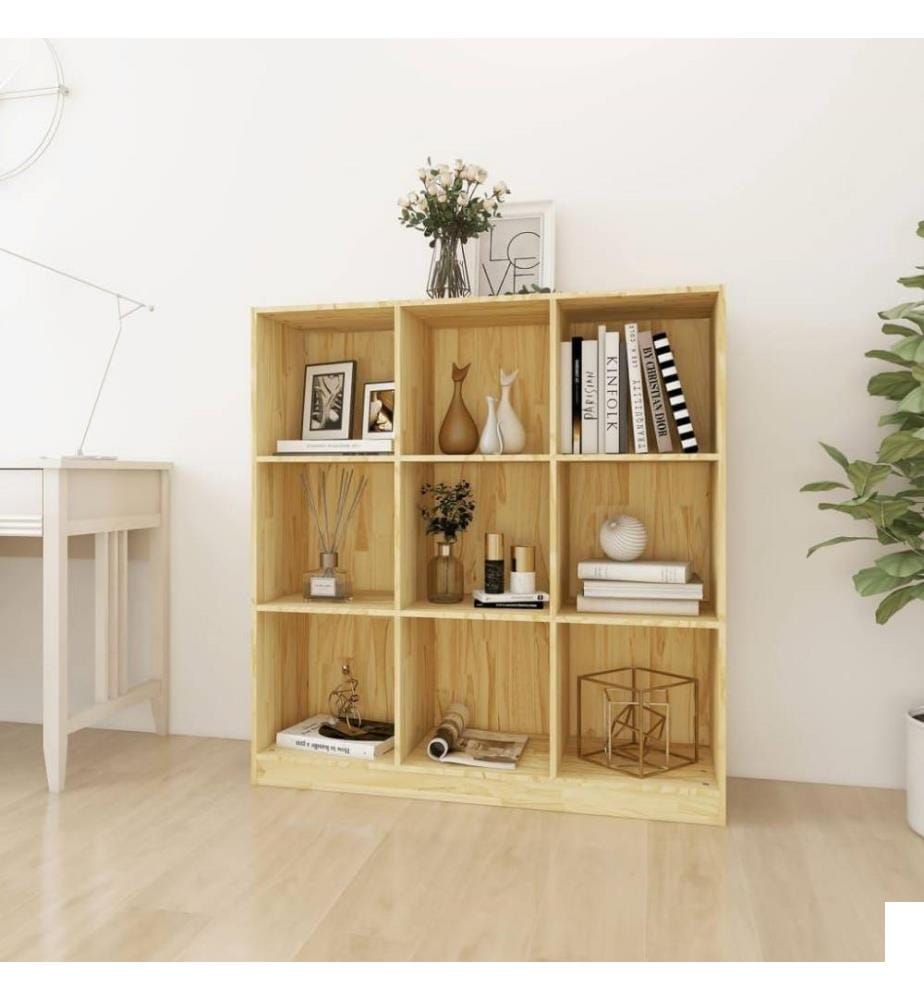 Bibliothèque/Séparateur de pièce 104x33,5x110 cm Pin massif