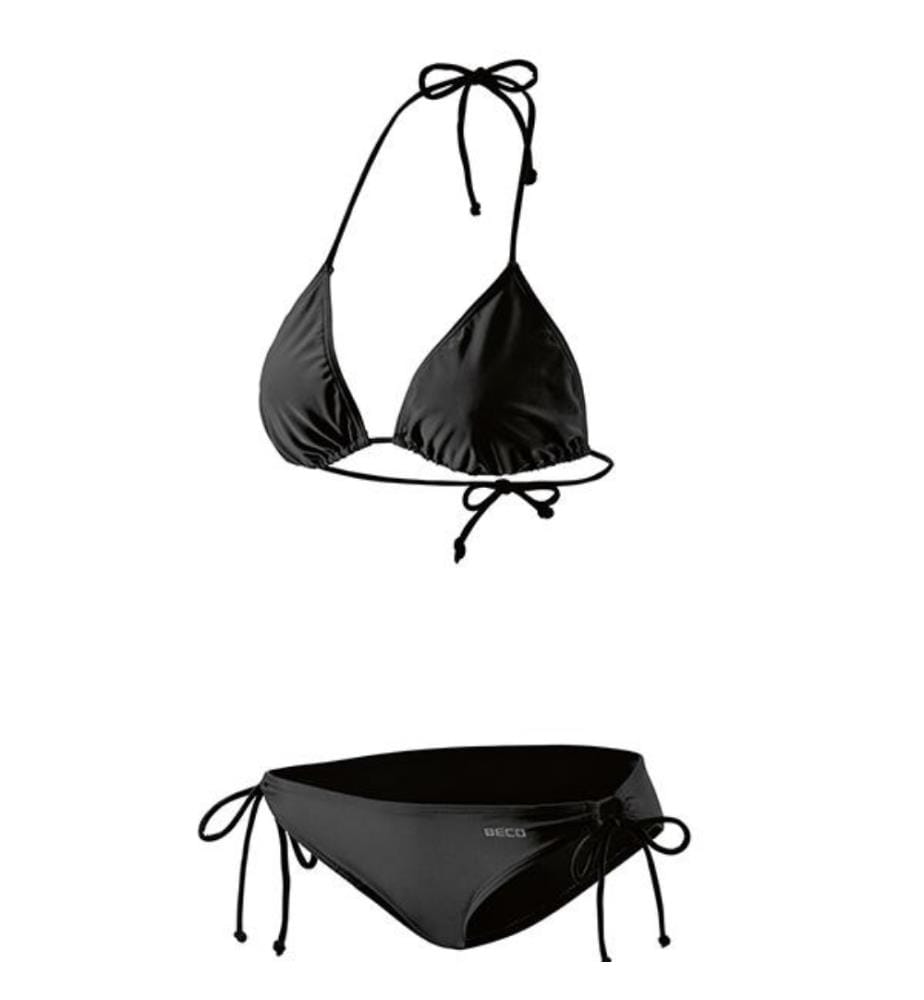 BECO - Bikini triangle noir 36, avec doublure, 80% Polyamide, 20% Elasthan