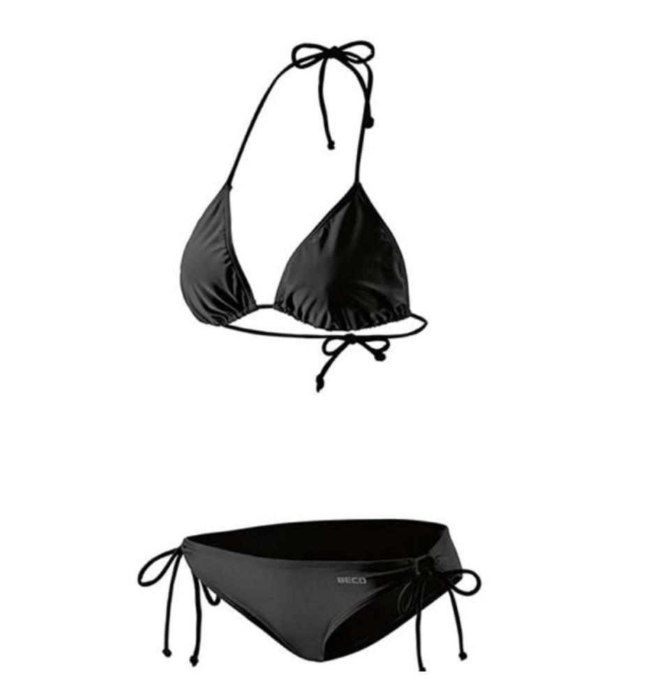 BECO - Bikini triangle noir 42, avec doublure, 80% Polyamide, 20% Elasthan