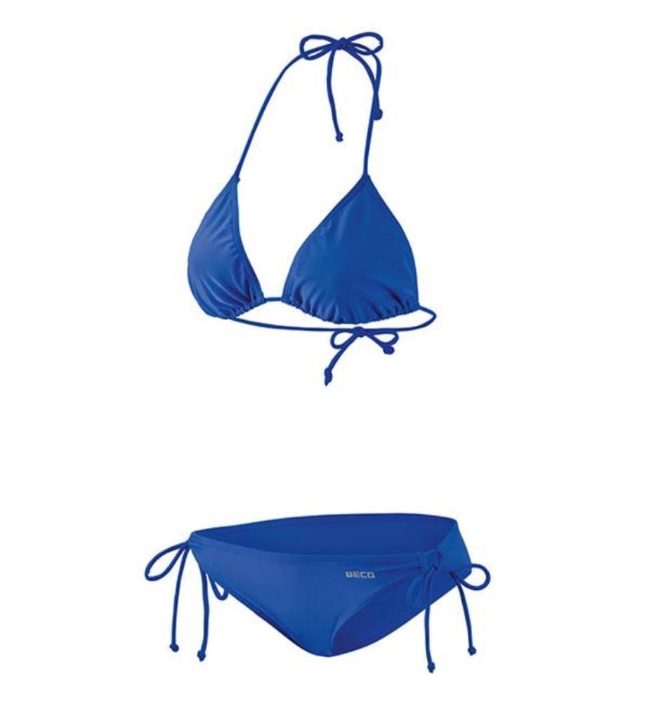 BECO - Bikini triangle bleu royal 38, avec doublure, 80% Polyamide, 20% Elasthan