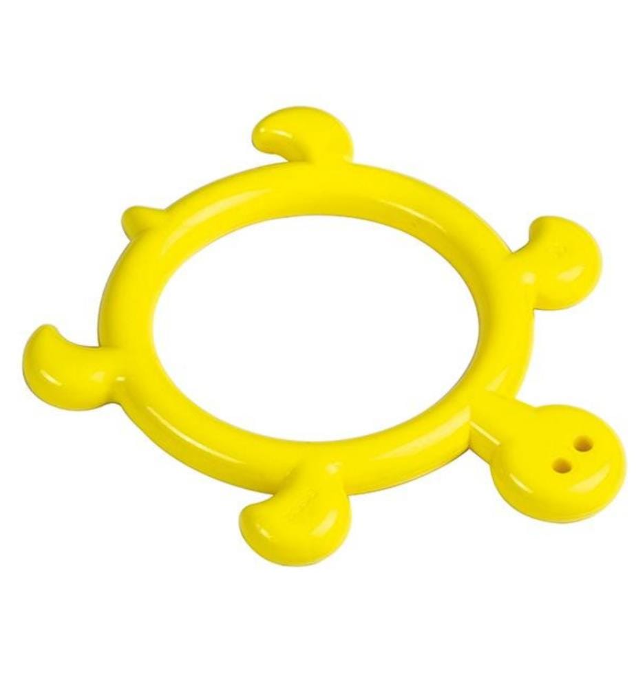 BECO - SCHILDI anneau plongée 15cm jaune, en forme d'une tortue, ca. 190g