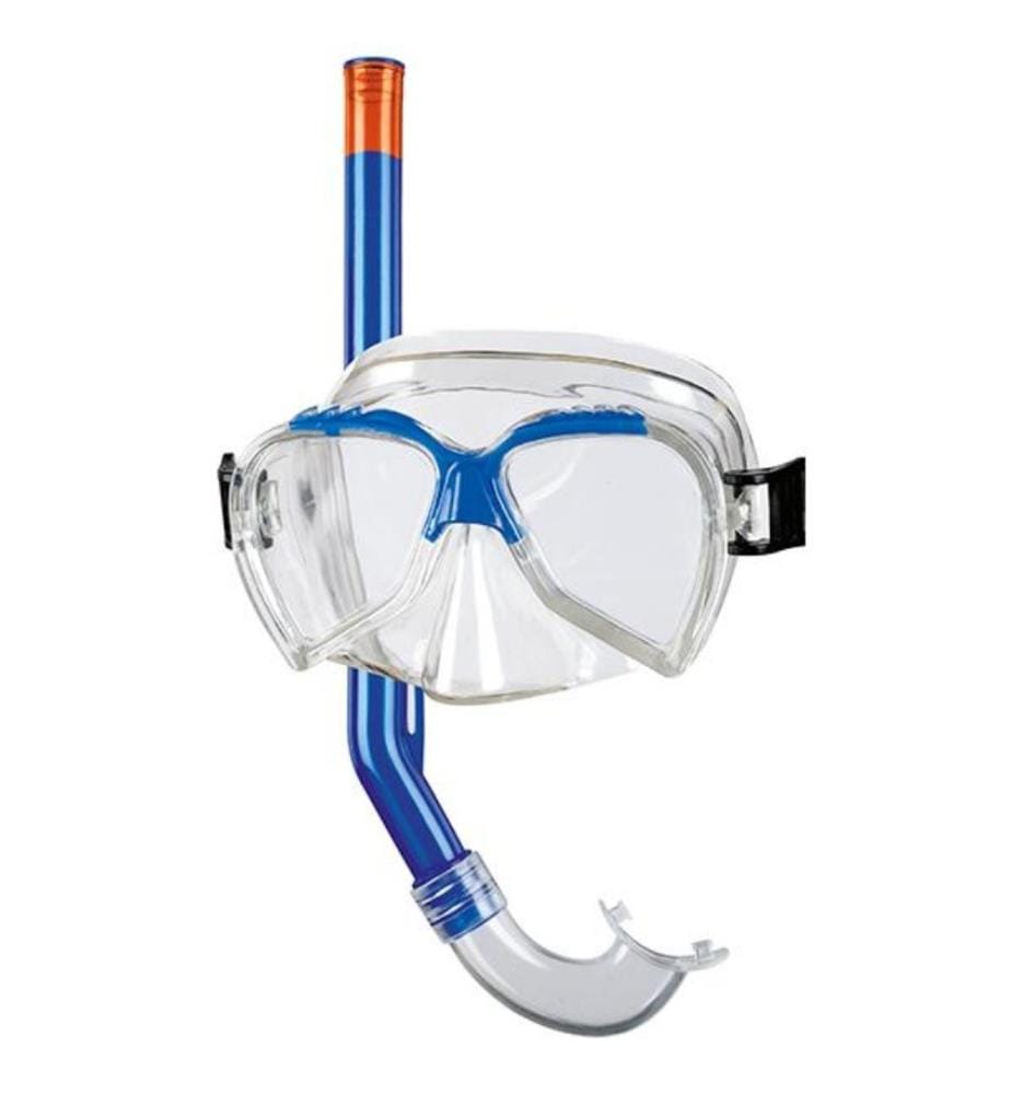 BECO - ARI set plongée enfant 2psc. bleu, masque et tuba de plongée, pour enfants à partir de 4 ans