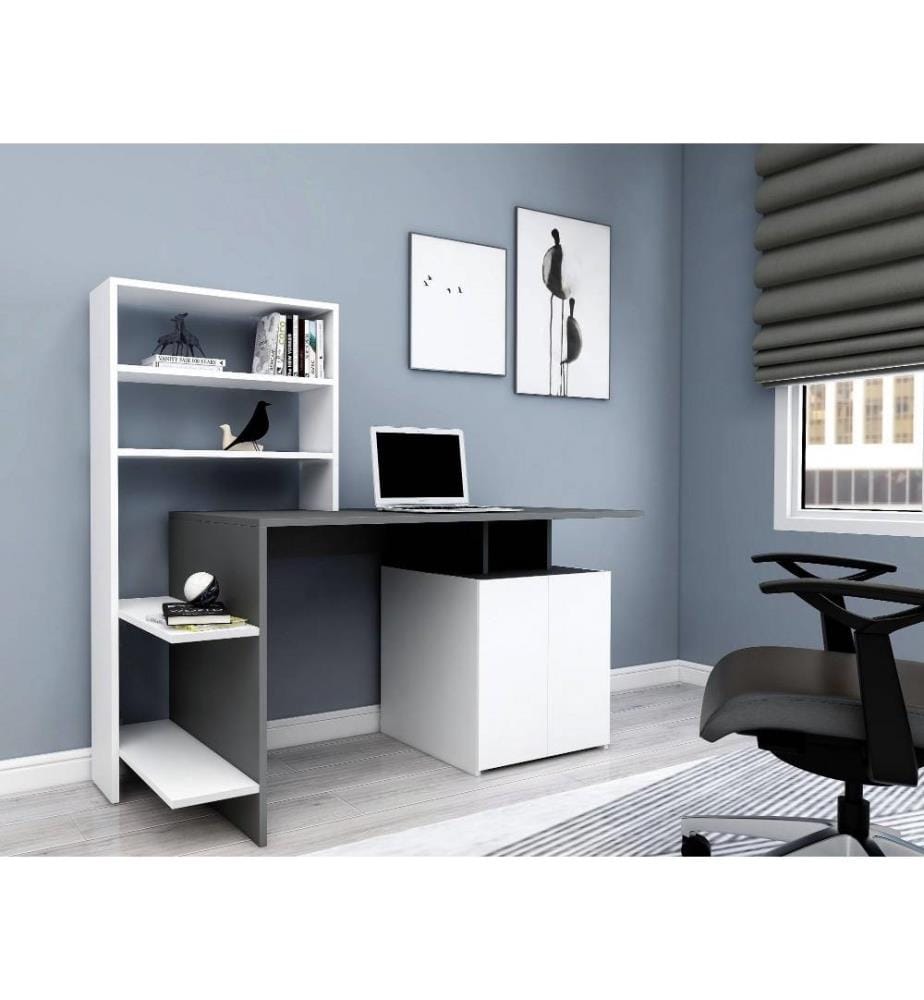 Bureau d'étude, blanc, anthracite, panneau de particules mélaminé