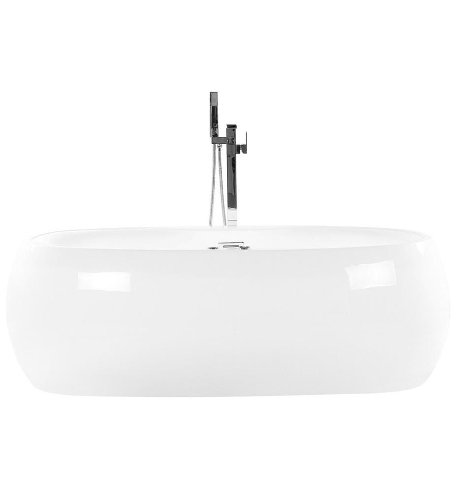 Baignoire autoportante Blanche avec Jets et une Capacité de 240 Litres Maximum