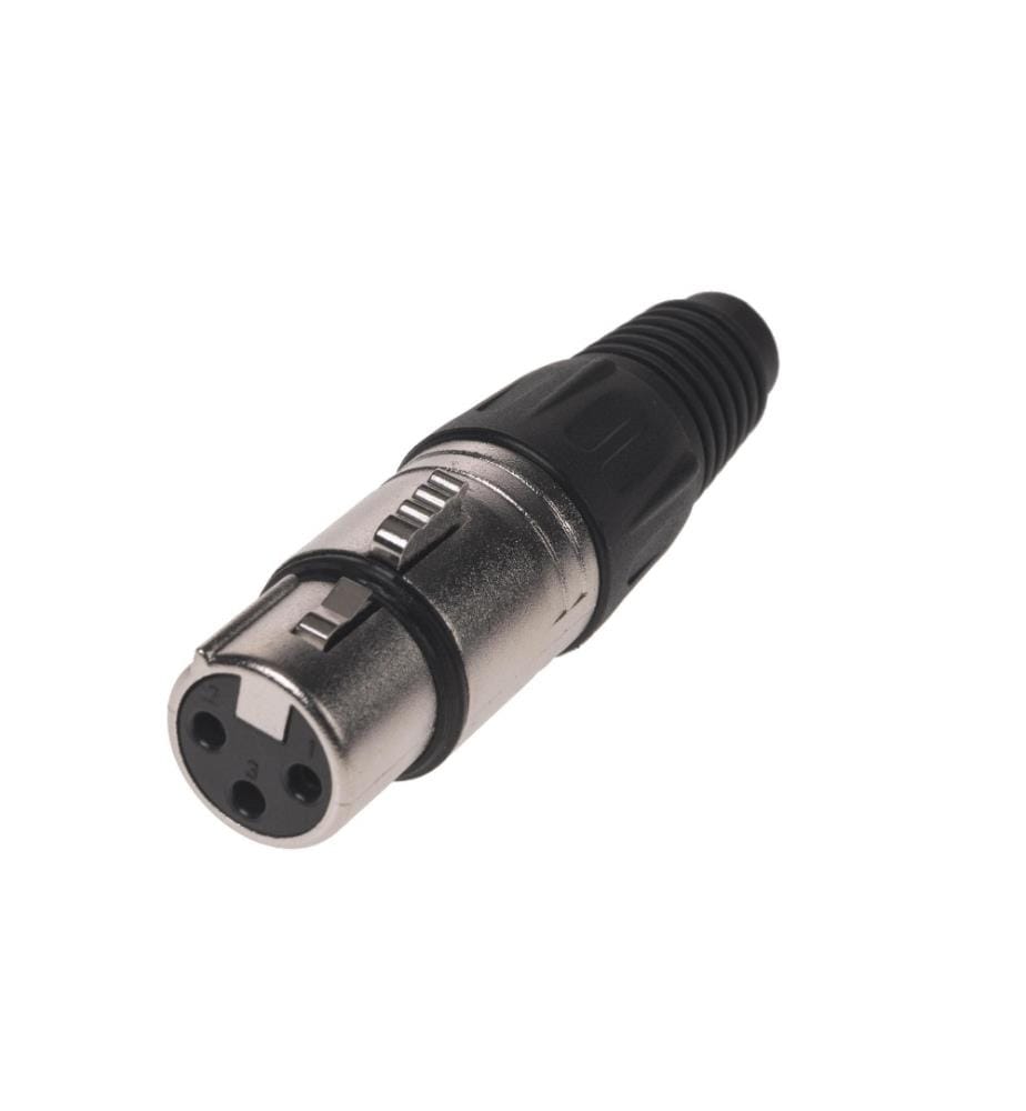 BEMERO - Connecteur BC1001NI-F Connecteur XLRf femelle 3 broches Nickel
