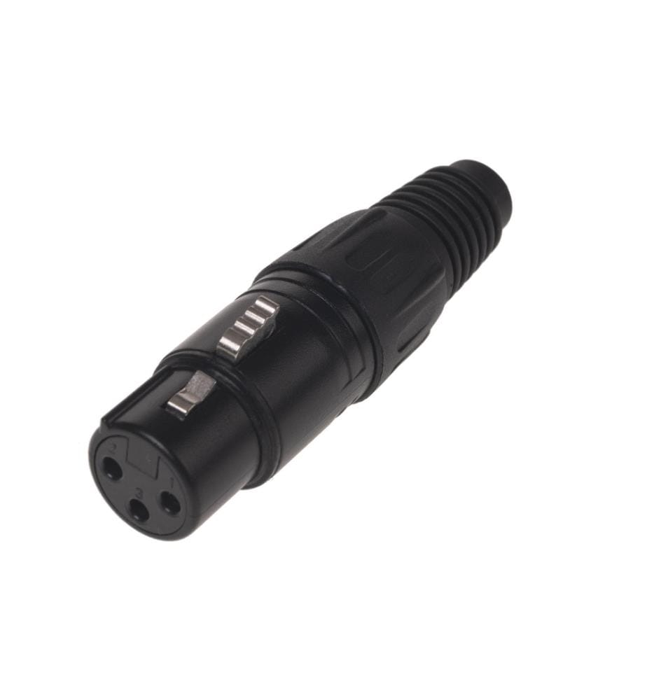 BEMERO - Connecteur BC1001BK-F Connecteur XLRf femelle 3 broches noir