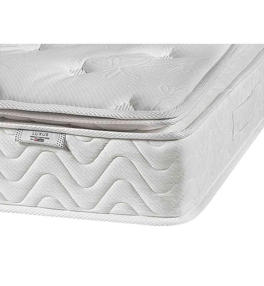 Matelas 5 Zones à Ressorts Ensachés avec Mousse à Mémoire de Forme et Housse Amovible 90 x 200 cm Beige Haut de Gamme pour Confort Parfait