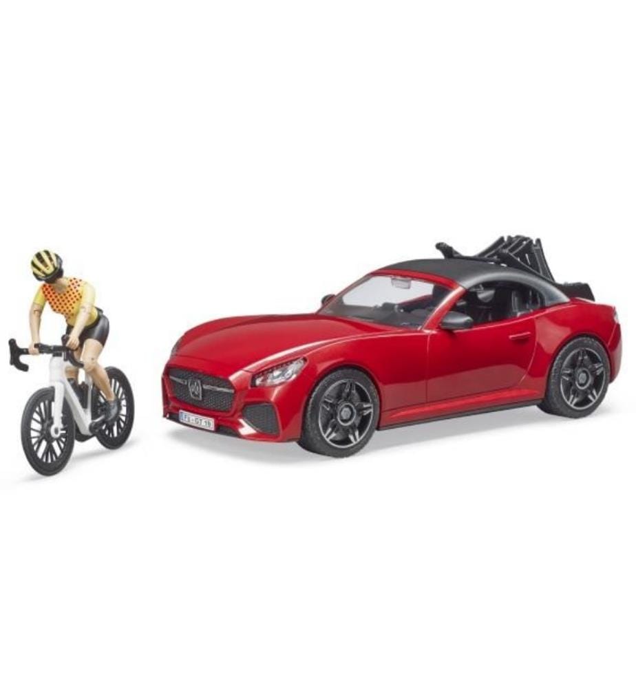 BRUDER - Roadster Bruder avec vélo de course et cycliste