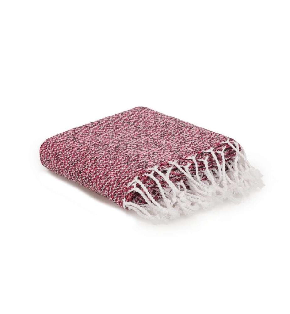 Fouta, Serviette de plage, , Rose, Coton, 270 gr-m²,