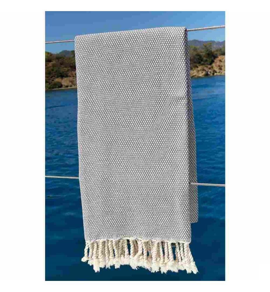 Fouta, Serviette de plage, , Gris, Coton
