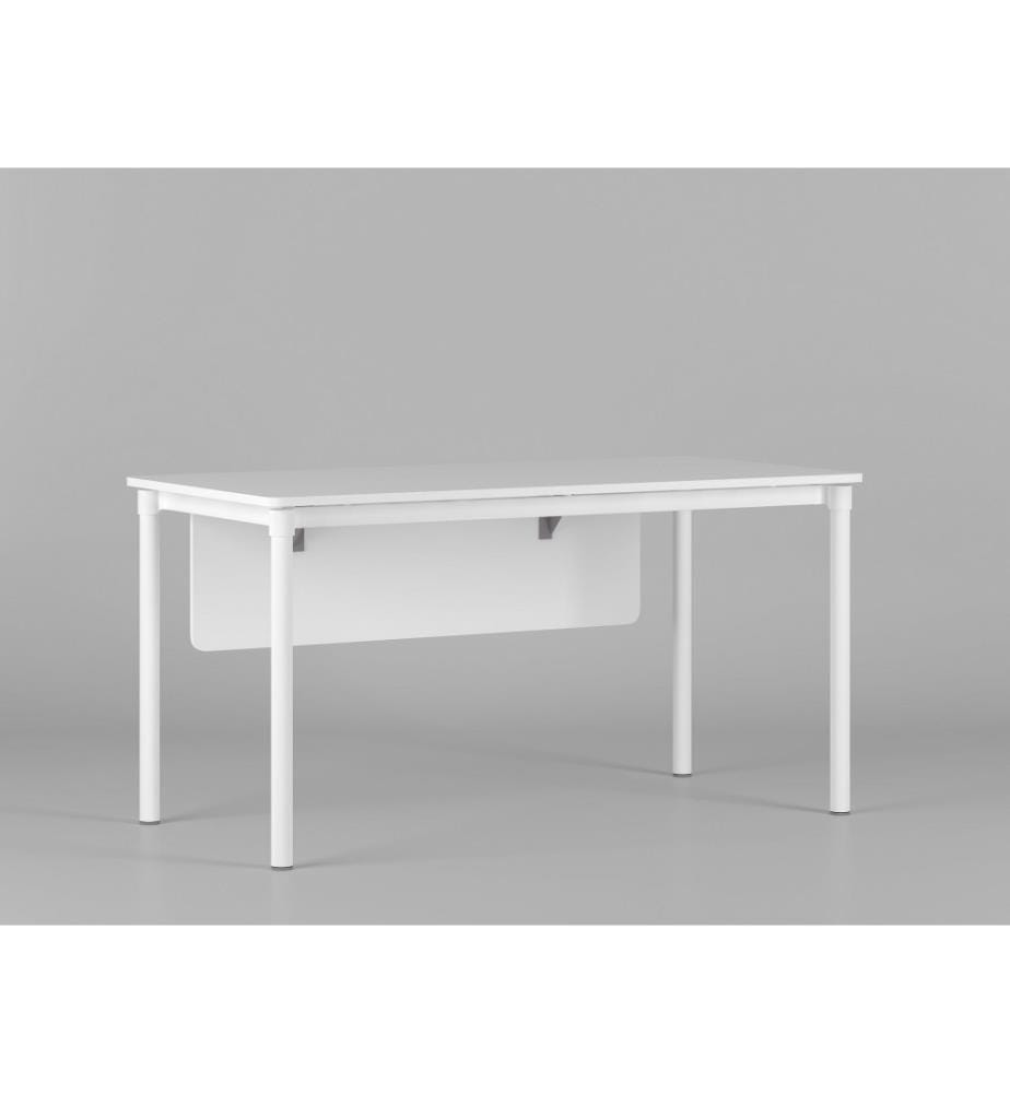 Table basse, blanc, panneau de particules mélaminé