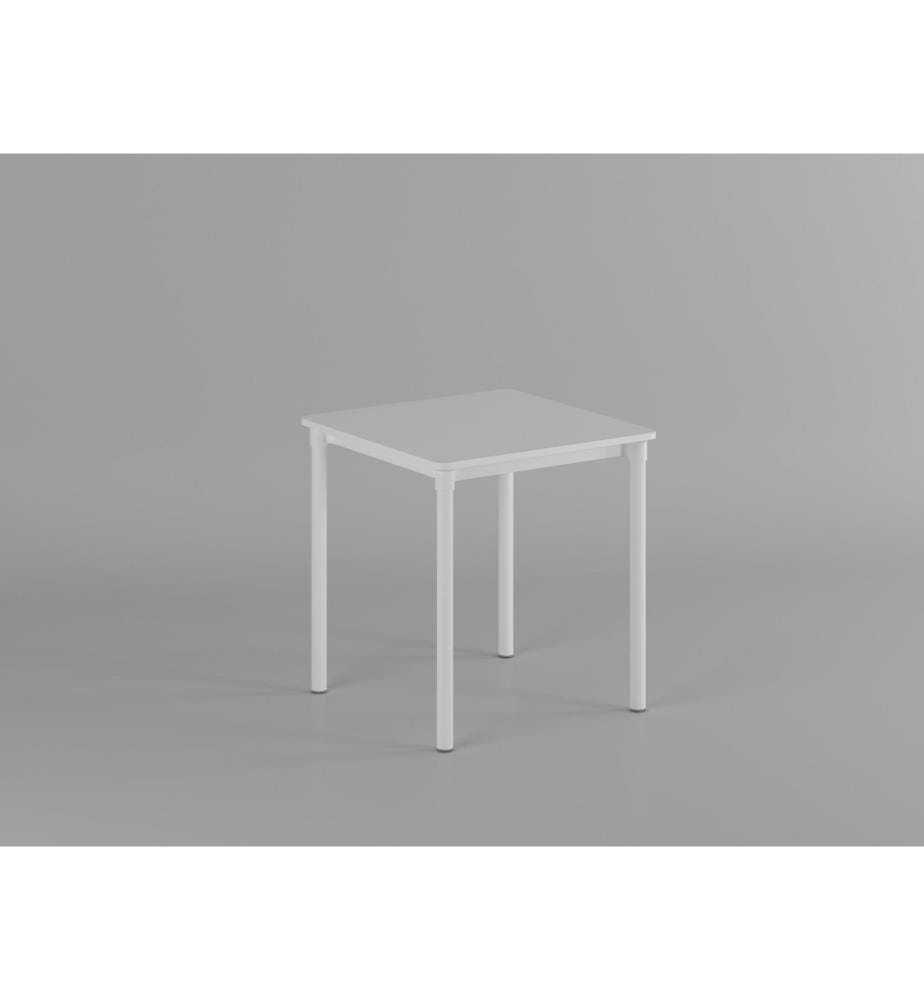Table basse, blanc, panneau de particules mélaminé