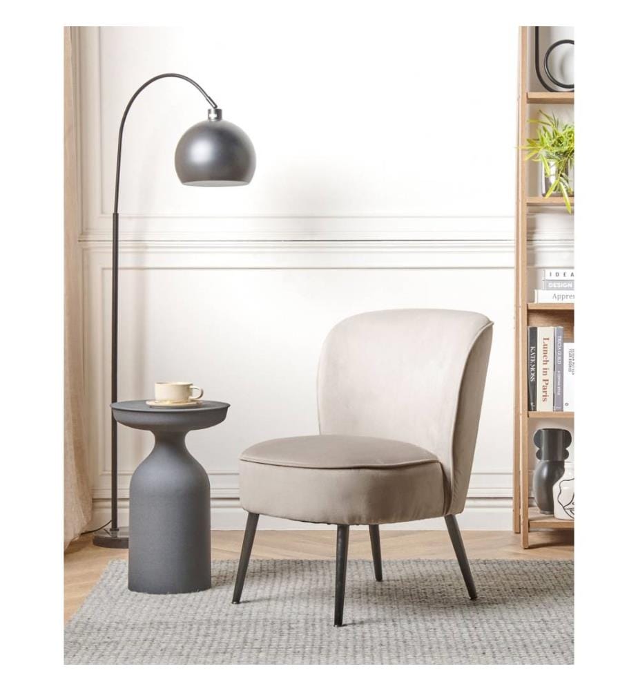 Fauteuil Bas sans Accoudoirs en Tissu Vert avec Imprimé Jungle Multicolore Rembourrage Épais et Confort Optimal pour Salon Rétro et Moderne