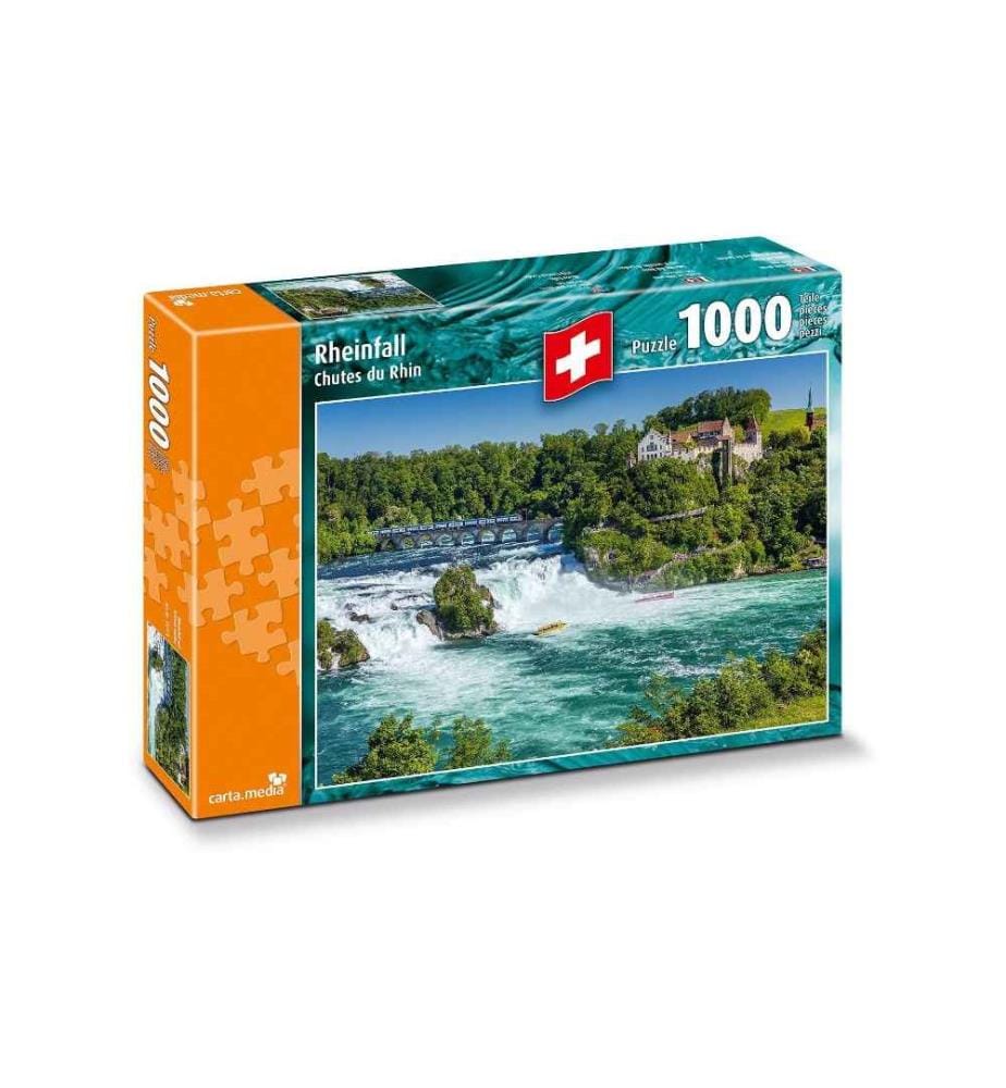 CARTA.MEDIA - Puzzle Les chutes du Rhin avec le château de Laufen