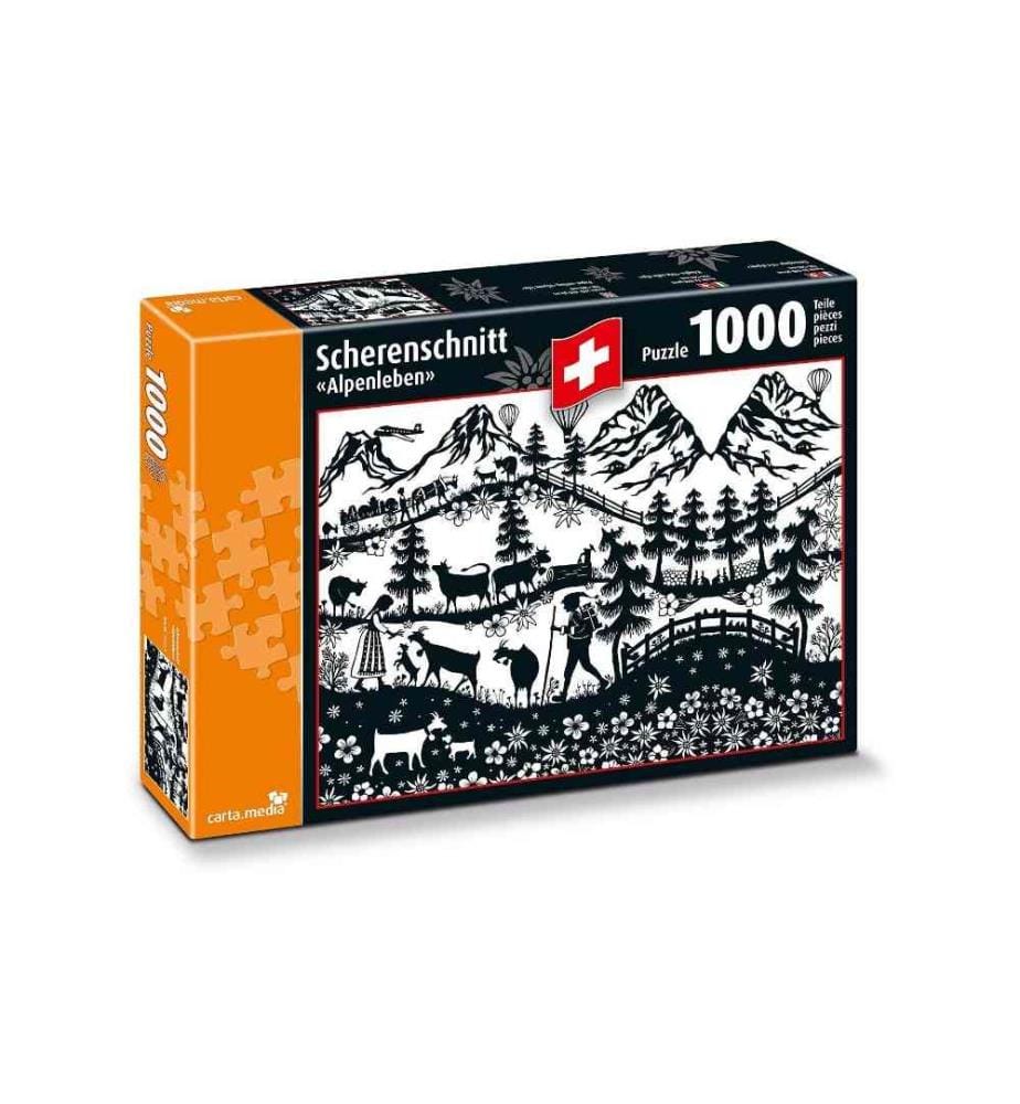 CARTA.MEDIA - Puzzle Découpage «Vie alpine»