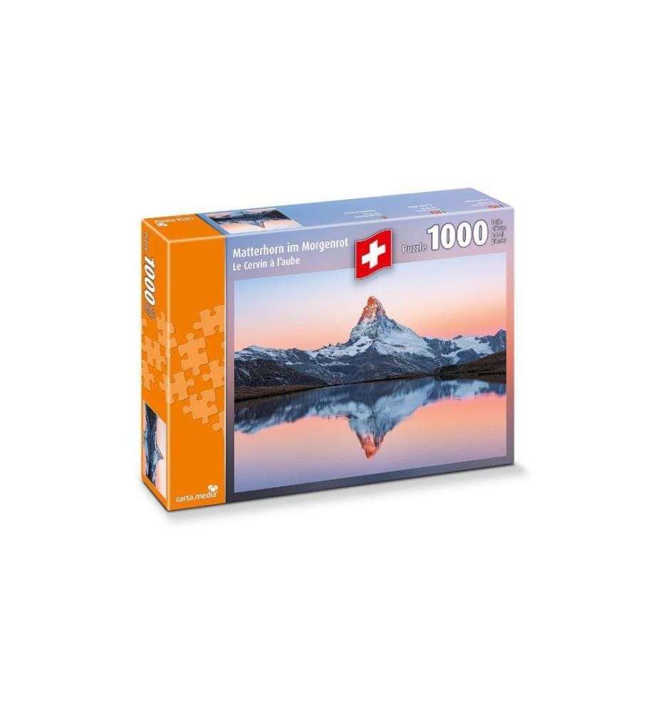 CARTA.MEDIA - Puzzle Matterhorn im Morgenrot