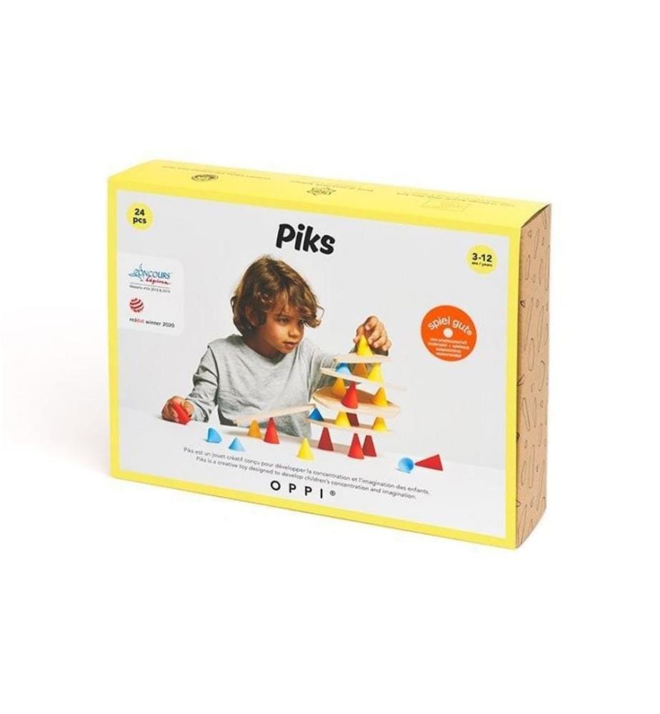 OPPI - Jouet empilable Piks Small Kit 24 pièces